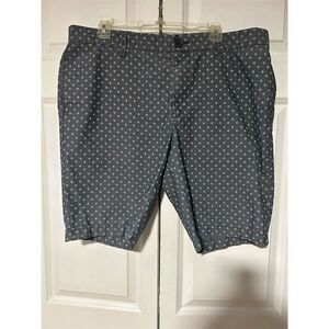 Original Penguin Men's Polka Dot Chino Shorts Gray Size 38 Casual